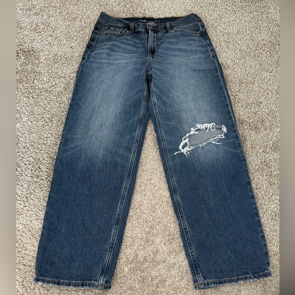 Old Navy Women's Boyfriend Jeans - Dark Blue